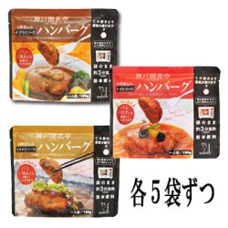 画像2: レトルト ハンバーグ 神戸開花亭 芳醇煮込みハンバーグ ３種類15個セット