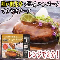 画像1: レトルト ハンバーグ 神戸開花亭 芳醇煮込みハンバーグ テリヤキソース 190ｇ