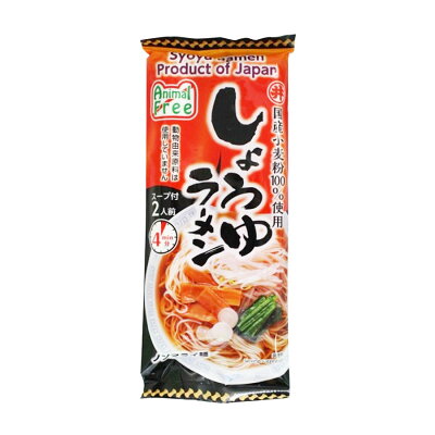 画像3: アニマルフリー しょうゆラーメン 2食入（186g） 東亜食品 ヴィーガン ベジタリアン 海外土産